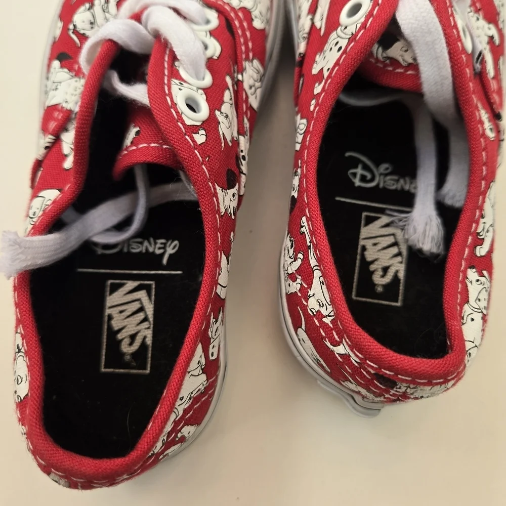 RARE Limited Edition VANS Disney 101 Dalmatians Sneakers Kids Size 12 - Picture 7 of 8